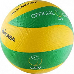 Волейбольный мяч Mikasa MVA200CEV р.5  желтый-зеленый